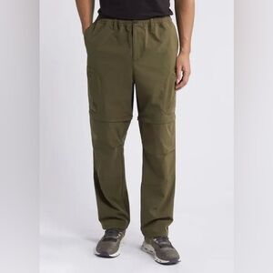 Zella Men’s Ripstop Convertible Cargo Pants Olive Night Sz L